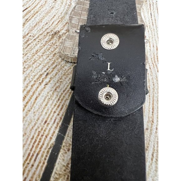 Aurora Borealis Clear‎ Rhinestone Belt Buckle Rectangle 2.5 x 3.5 Heavy Western - Picture 7 of 8